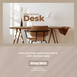 new arrival desk promotion instagram post