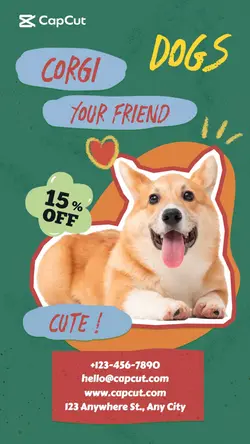 Pet Dog Promotion Collage Style