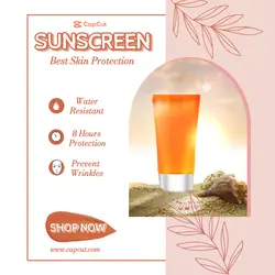 Sunscreen Product Display Instagram Post