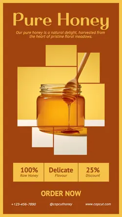 Pure Honey Food Promotion Instagram Story