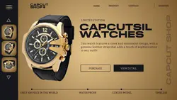 FASHION WATCHES WEBSITE DESIGN UI