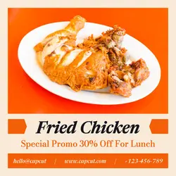 Fried Chicken Promo Instagram Post