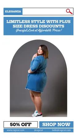 Fashion Plus Size Dress Sales Promotion TikTok
