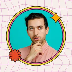 Non-marketing Instagram profile photo Y2K Retro