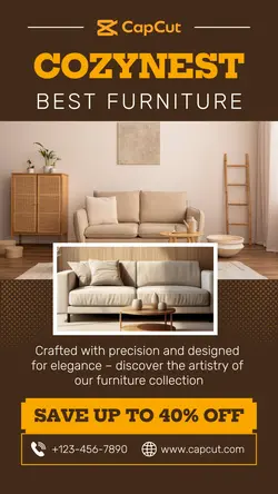 Furniture Living Room Promotion Instagram Story
