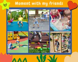 Non-marketing Photo Collage Moment with friends