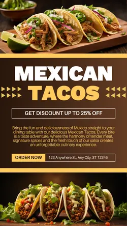 Food Mexican Tacos Promotion Instagram Story