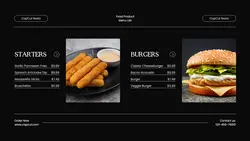 Food Product Menu List Twitter Post