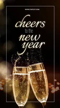 Cheers to the New Year TikTok Post