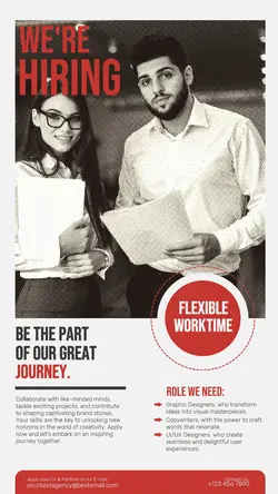 Open Hiring Audition Poster Instagram Story