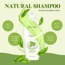 E-commerce Beauty Product Display Shampoo Aesthetic Green