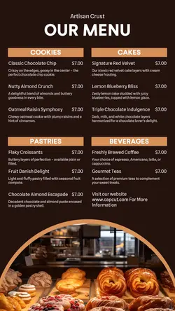 Food & Beverages Bakery Pricelist Instagram Story