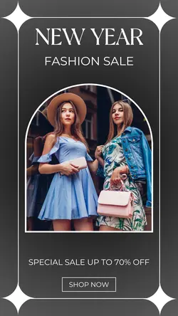 New year fashion sale promotion 