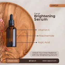 facial brightening serum promotion instagram post
