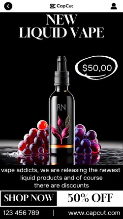 Foods & Beverage New Liquid Vape Sale Promotion