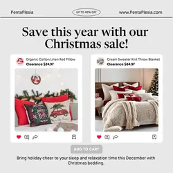 Christmas Bedding Sale Instagram Post