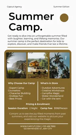 Summer Camp Agency Promotion Instagram Story