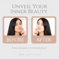 Skin Care Before and after Instagram Post