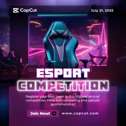 Purple Esport Competition Instagram Post