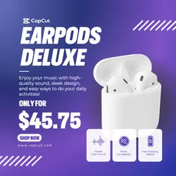 Earpods Deluxe Product Display IG Template