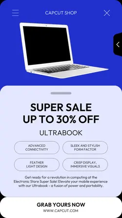 Electronics Laptop Sale Instagram Story