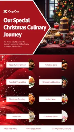 Christmas Menu Display Instagram Story