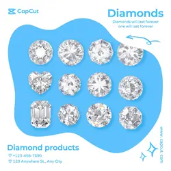Jewelry Diamonds Product display Minimalist