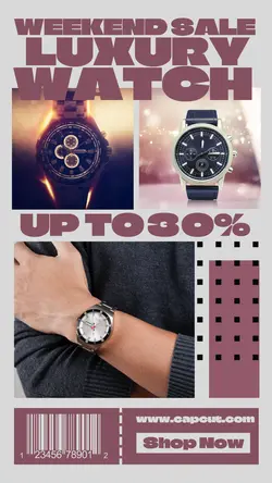 Fashion Luxury Watch Sale Instagram Story