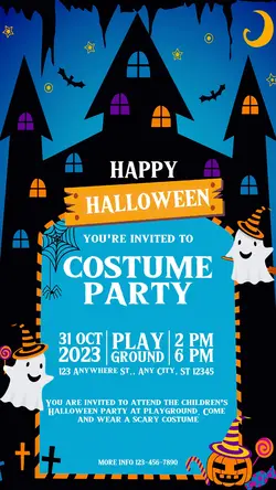 halloween costume party event instagram story