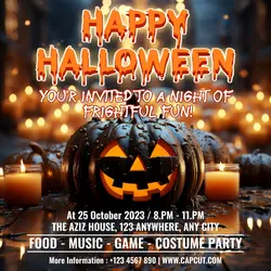 Halloween Event Invitation Social Media Post