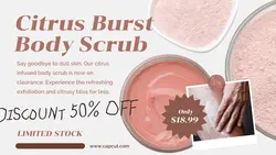 Body Care Product Clearance Sale Twitter Post