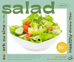 Foods & Beverage Salad Discounts Minimalist