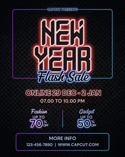 New Year Flash Sale Instagram Portrait