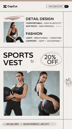 Clothing & Shoes Sports vest Sales season Business