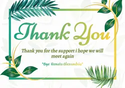 Non-marketing Thank You Personal Card