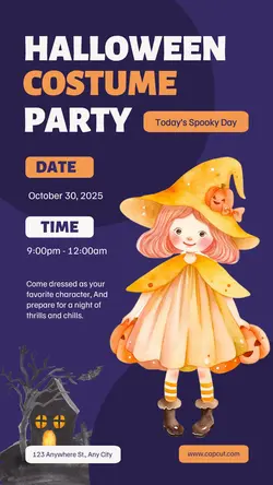 Halloween Costume Party Instagram Story