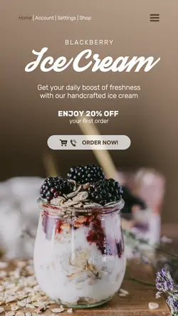 Food Ice Cream Promotion Instagram Story
