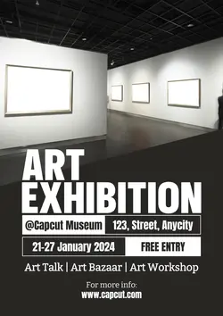 Non-Marketing Art Exhibition Activity Poster