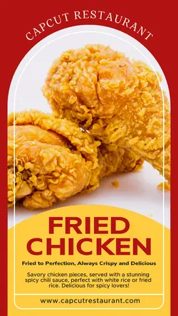 Fried Chicken Product Display Promotion Tiktok