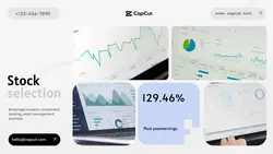 Financial stock display simple style