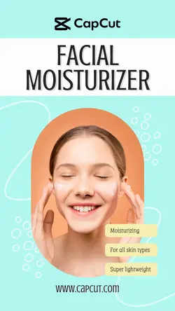 Beauty and Personal Care New Product - IG Story - Facial Moisturizer Benefits Pale Blue