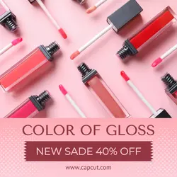Lip Gloss Promo Instagram Post