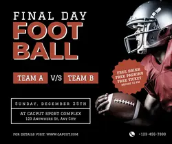 Sport American Football Tournament Promotion