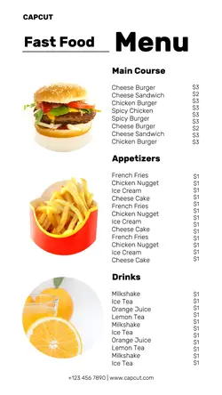 Food and Beverage Menu Cafe Instagram