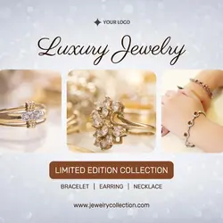 Luxury Jewelry Limited Edition For Feed Instagram