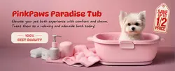 E-Commerce Household Pet Bathub Detail Page Cute Pink