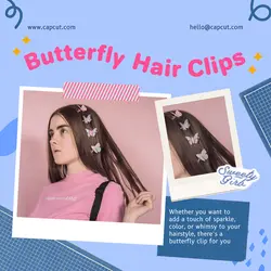 New Product Hair Clip Instagram Post