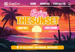 Holiday Sunset Promotion Page
