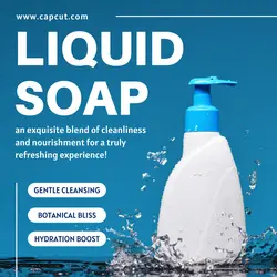 Beauty and Personal Care Liquid Soap Minimalist