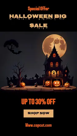 Halloween Big Sale instagram story